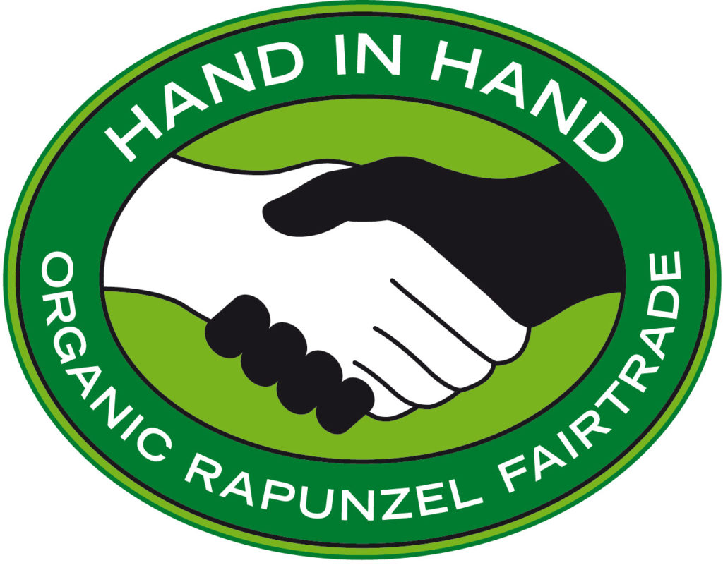 Fairtrade-Siegel "Hand in Hand" von Rapunzel